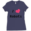 i love robots Ladies Fitted T-Shirt