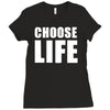choose life wham retro 80s Ladies Fitted T-Shirt
