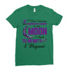 i love someone with pancreatic cancer to the moon &amp; back to infınıty Ladies Fitted T-Shirt
