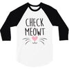 CHECK MEOWT CAT 3/4 Sleeve Shirt