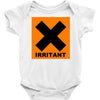 irritant symbol joke Baby Onesie