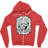 respect mah wizardrah! white Zipper Hoodie