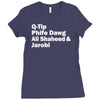 tribe called quest names Ladies Fitted T-Shirt