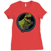 big guns black backing Ladies Fitted T-Shirt