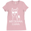 no drama llama Ladies Fitted T-Shirt