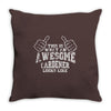 this is what an awesome gardener looks like Throw Pillow