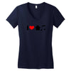 i love house music t shirt edm club wear rave electro party progressiv Women's V-Neck T-Shirt