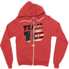 team 10 american flag Zipper Hoodie