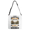 Never Underestimate A Man Who Watches The 100 And Was Born in December Adjustable Strap Totes