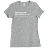 immature definition Ladies Fitted T-Shirt