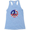 flag us flag peace independence day Racerback Tank
