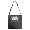 caerbannog petting zoo Adjustable Strap Totes