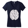 male brain Women's V-Neck T-Shirt
