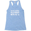 i'm in a serious relationship with pizza Racerback Tank