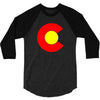 colorado flag 3/4 Sleeve Shirt
