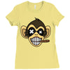 monkey Ladies Fitted T-Shirt