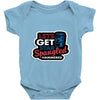 star spangled hammered Baby Onesie