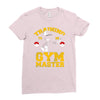 training to be gym master Ladies Fitted T-Shirt