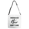 mermaid hair don't care Adjustable Strap Totes