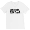life begins after coffee V-Neck Tee