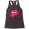 sexy lip biting Racerback Tank