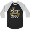 kings are born in 2000 3/4 Sleeve Shirt