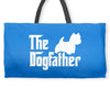 the dogfather west highland white Weekender Totes