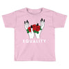 equality white Toddler T-shirt