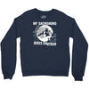 my dachshund rides shotgun Crewneck Sweatshirt