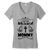 I Am One Blessed Mommy Women's V-Neck T-Shirt