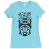 aztec design totem Ladies Fitted T-Shirt