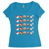 christmas animal Women's Triblend Scoop T-shirt