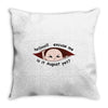 August Peeking Out Asian Baby Boy Throw Pillow