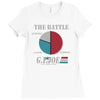 half the battle Ladies Fitted T-Shirt