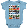 vw camper van fronts, ideal gift or birthday present Baby Bodysuit