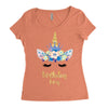 birthday unicorn family series birthday boy Women's Triblend Scoop T-shirt