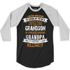 Super Cool Grandson Of A Freaking Awesome Grandpa 3/4 Sleeve Shirt
