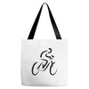bike rider biker cyclist Tote Bags