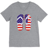 paire de tongues am&eacute;ricaine V-Neck Tee