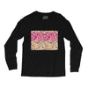 pink triangle print Long Sleeve Shirts