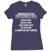 Smartass November Girl Ladies Fitted T-Shirt
