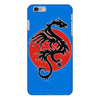sun dragon with pearl   black red white iPhone 6/6s Plus Case
