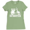 ego scooter  funny Ladies Fitted T-Shirt