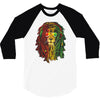 rasta lion 3/4 Sleeve Shirt