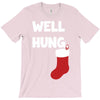 well hung endowed christmas stocking funny T-Shirt