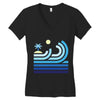 beach Women's V-Neck T-Shirt