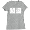 push button receive bacon Ladies Fitted T-Shirt