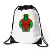 let's get busted Drawstring Bags