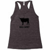 bull shirt funny small humor crude awesome beer tee cool geek nerd hum Racerback Tank