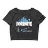 Just Play It Fortnite Crop Top